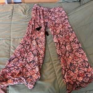 Gypsy 05 Bohemian Patterned Wide-Leg Pants size XS